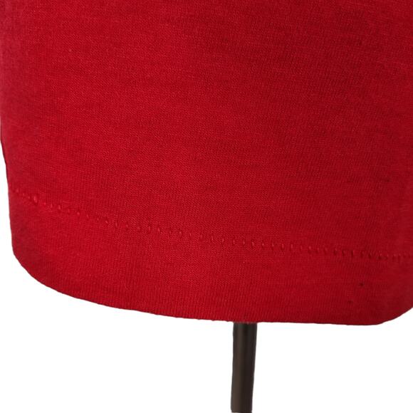 Vintage 80s Screen Stars Red Single Stitch Southwest Puffy Paint Tee USA Size S - Picture 8 of 12